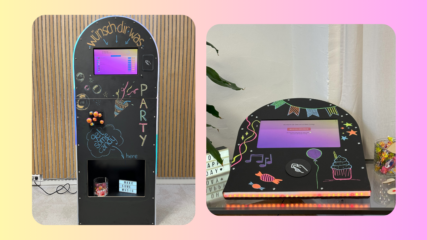 Jukebox stehend vs. Jukebox mini